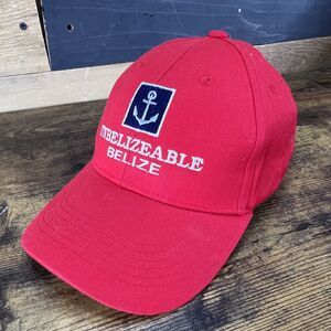 Unbelizeable Belize CST Red Snap Back Adjustable Hat Baseball Cap